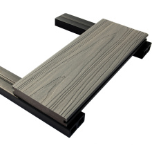 En gros en bois en plastique anti-uv Wpc Co extrudé composite Decking